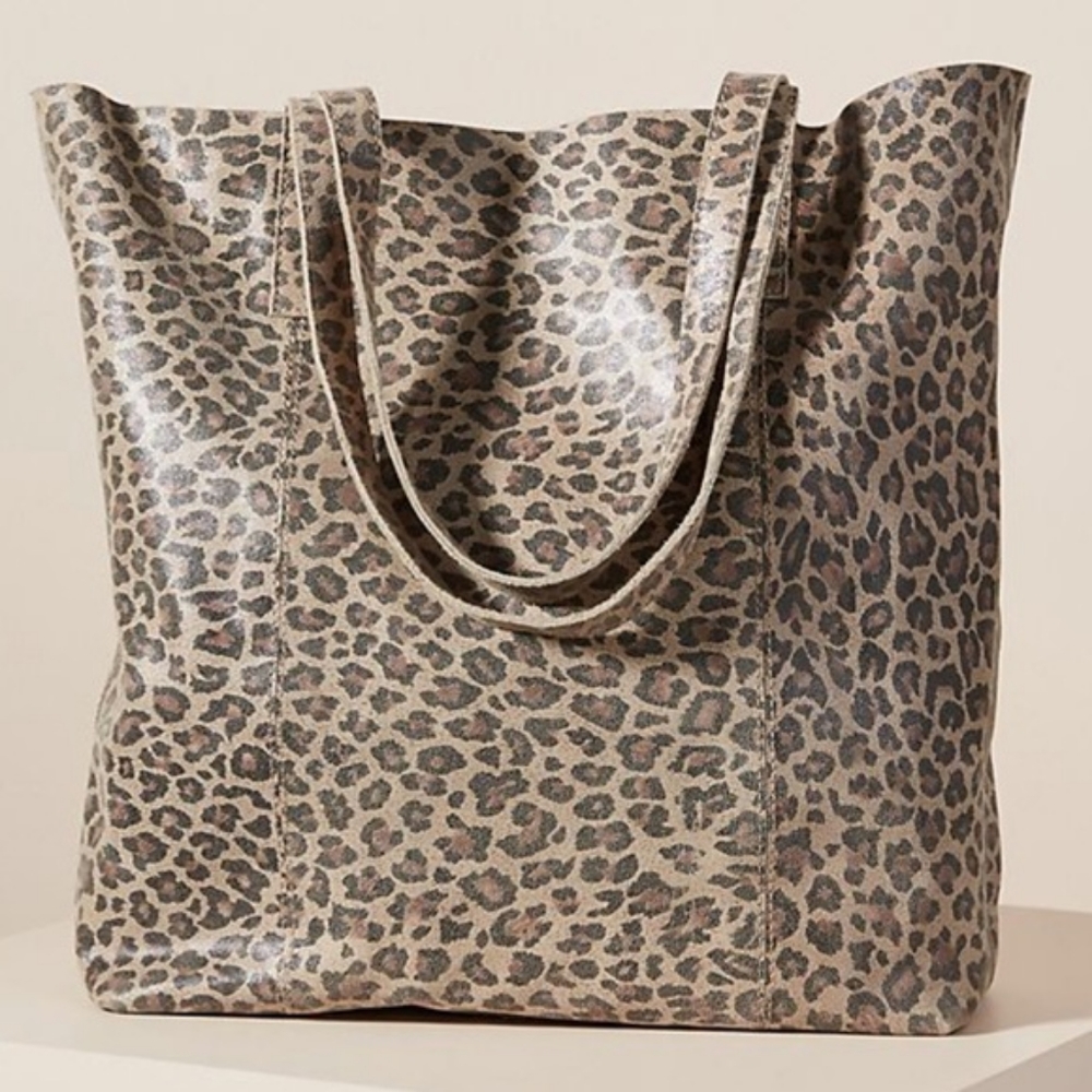 Anthropologie Leopard Tote